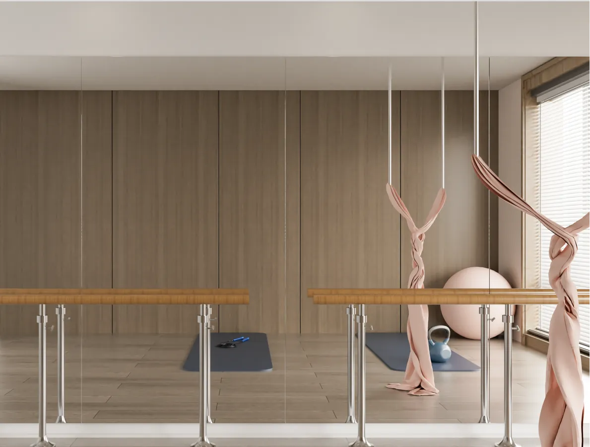 Seamless Wall Glassless Mirror 2